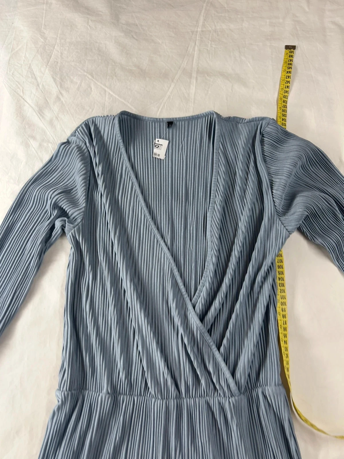Robe vintage bleu clair taille L – photo 4